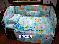 Chăn ga gối quây cũi - giường cũi trẻ em - HPK05